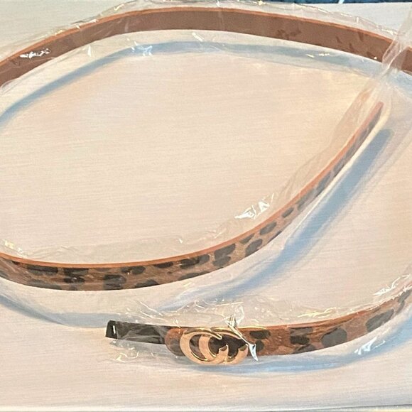 NWT Faux Vegan 5/8" Leather Black Belt 43" - Picture 6 of 6